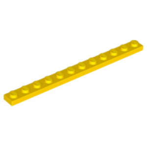 Plaat 1x12 Yellow